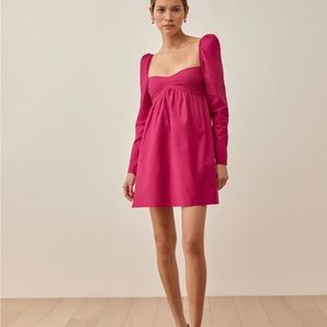 Reformation Kenzi dress in pink